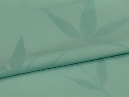 平和屋着物＊夏物　色無地　舞葉紋紗　錆青磁色　正絹　逸品　AABI7878jd