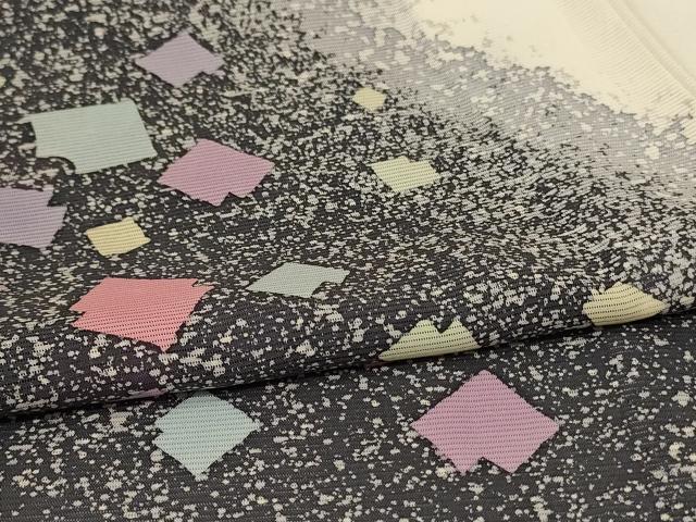 平和屋着物＊夏物　訪問着　作家物　絽　箔散らし文　正絹　逸品　AABI7890jd