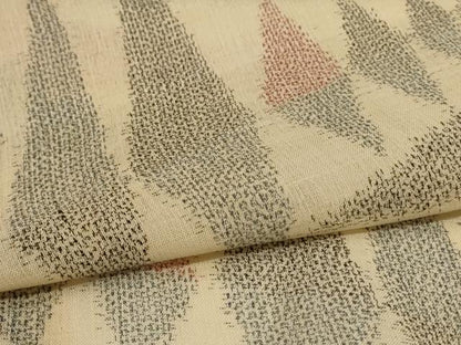 平和屋着物＊夏物　紗紬　幾何学文様　正絹　逸品　AABI7891jd