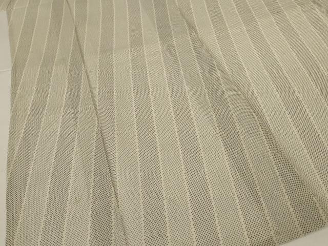 平和屋着物＊夏物　本塩沢　夏塩沢　斜縞　三越扱い　正絹　逸品　AABI7907jd