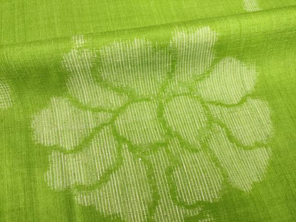 平和屋着物●上質な紬　花唐草文　正絹　逸品　AABI7921ck