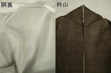 平和屋着物●結城紬　訪問着　100亀甲　エ霞花文　正絹　逸品　AABI7922ck