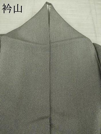 平和屋着物●二代目更甚　江戸更紗　四代目松綱　江戸小紋　訪問着　更紗花文　万筋　黒色×白色　正絹　逸品　AABI7924ck