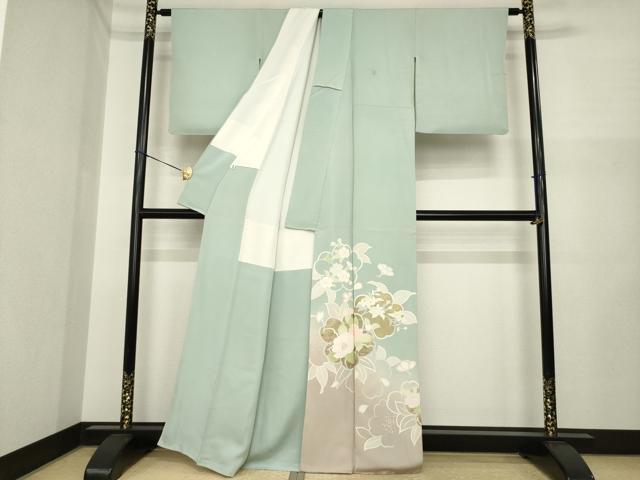 平和屋着物●豪華色留袖　舞花文　暈し染め　金彩　正絹　逸品　AABI7925ck