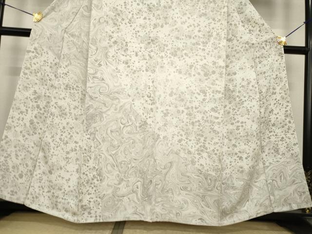 平和屋着物●訪問着　墨流し文様　正絹　逸品　AABI7933ck