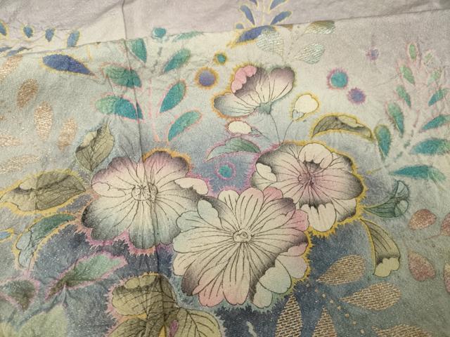 平和屋着物●訪問着　辻が花　絞り　舞花文　正絹　逸品　AABI7934ck