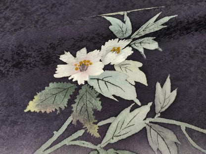 平和屋着物●訪問着　手描き　枝花文　暈し染め　正絹　逸品　AABI7935ck