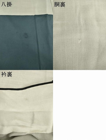 平和屋着物●結城紬　80亀甲　短冊文　飛び亀甲　正絹　逸品　AABI7936ck