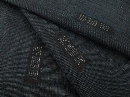 平和屋着物●結城紬　80亀甲　短冊文　飛び亀甲　正絹　逸品　AABI7936ck