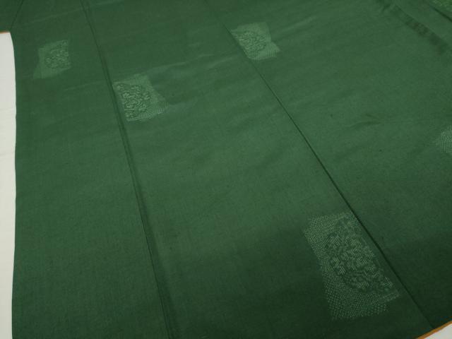 平和屋着物●結城紬　100亀甲　短冊花文　飛び亀甲柄　やまと誂製　胴抜き仕立て　正絹　逸品　AABI7938ck