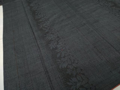 平和屋着物●塩沢紬　花間道　正絹　逸品　AABI7940ck