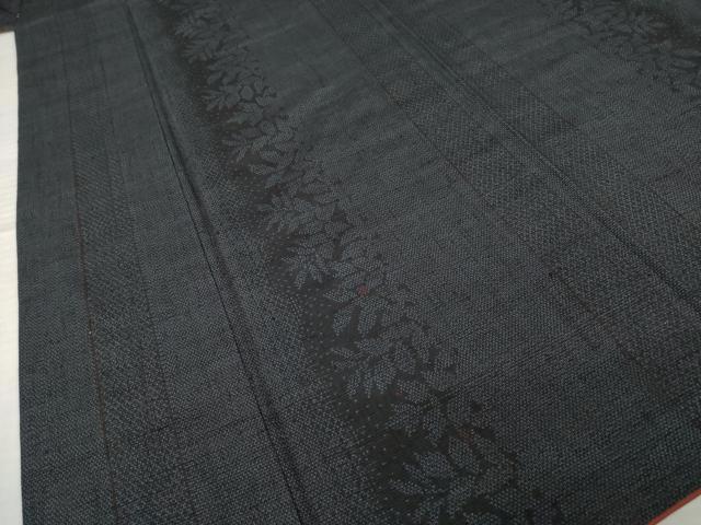 平和屋着物●塩沢紬　花間道　正絹　逸品　AABI7940ck