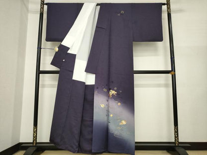 平和屋着物●訪問着　螺鈿　宝尽くし　暈し染め　金糸　正絹　逸品　AABI7941ck