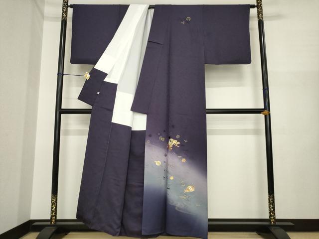 平和屋着物●訪問着　螺鈿　宝尽くし　暈し染め　金糸　正絹　逸品　AABI7941ck