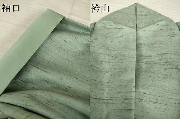 平和屋着物●訪問着　紬地　草花文　正絹　逸品　AABI7947ck