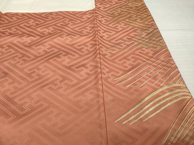 平和屋着物●豪華振袖　駒刺繍　立波花文　暈し染め　正絹　逸品　AABI7948ck