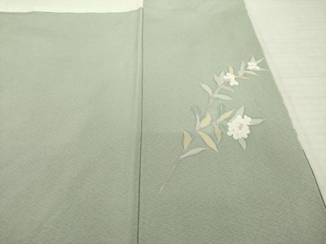 平和屋着物●訪問着　作家物　草花文　暈し染め　正絹　逸品　AABI7950ck