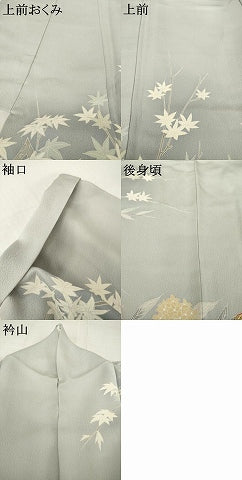平和屋着物●訪問着　友禅　紫陽花　正絹　逸品　AABI7951ck