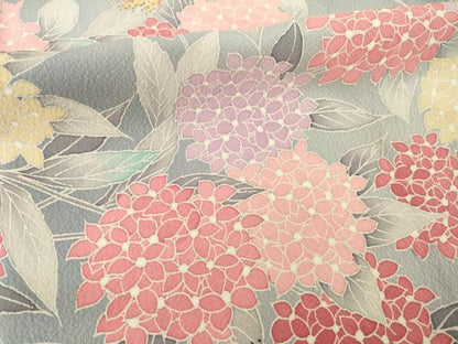 平和屋着物●訪問着　友禅　紫陽花　正絹　逸品　AABI7951ck