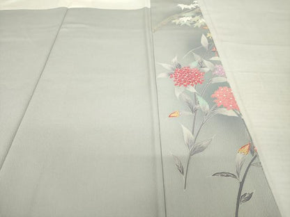 平和屋着物●訪問着　友禅　紫陽花　正絹　逸品　AABI7951ck