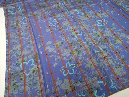 平和屋着物●上質な小紋　葡萄蔦草文　正絹　逸品　AABI7954ck