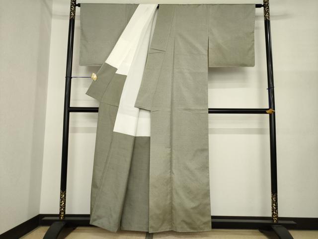 平和屋着物●本場大島紬　染大島　訪問着　斜縞　正絹　逸品　AABI7959ck