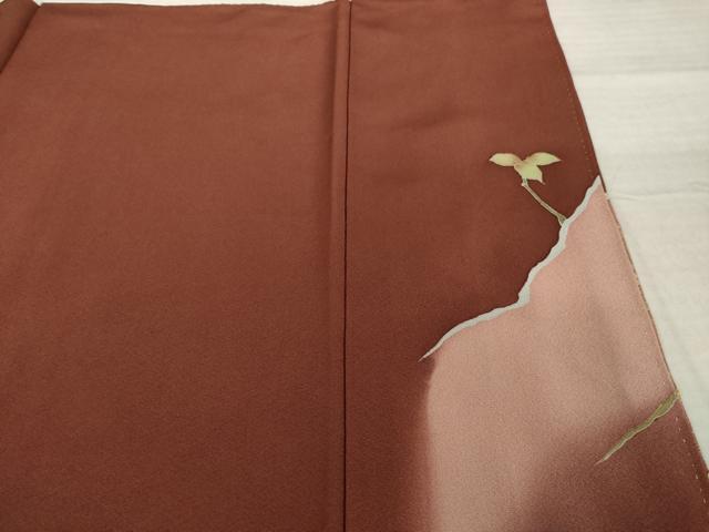 平和屋着物●豪華色留袖　友禅　作家物　駒刺繍　花丸文　金彩　正絹　逸品　AABI7960ck