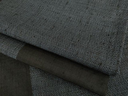 平和屋着物●結城紬　100亀甲　間道　正絹　逸品　AABI7962ck