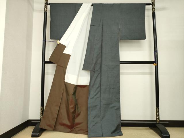 平和屋着物●本場大島紬　100亀甲　総詰め　正絹　逸品　AABI7968ck