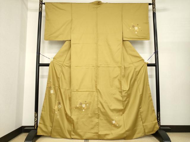 平和屋着物●お召　訪問着　源氏香　正絹　逸品　AABI7973ck