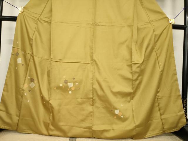平和屋着物●お召　訪問着　源氏香　正絹　逸品　AABI7973ck