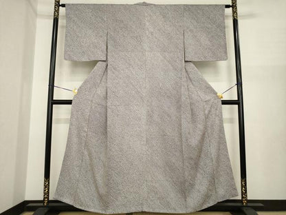 平和屋着物●大変加工の良い総絞り小紋　正絹　逸品　AABI7974ck