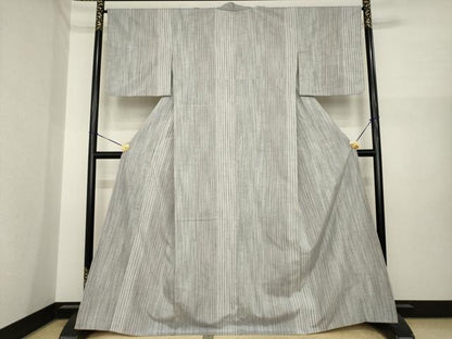 平和屋着物●ぜんまい紬　間道　正絹　逸品　AABI7985ck