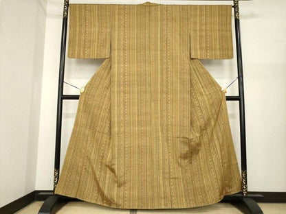 平和屋着物●上質な紬　花間道　正絹　逸品　未使用　AABI7986ck