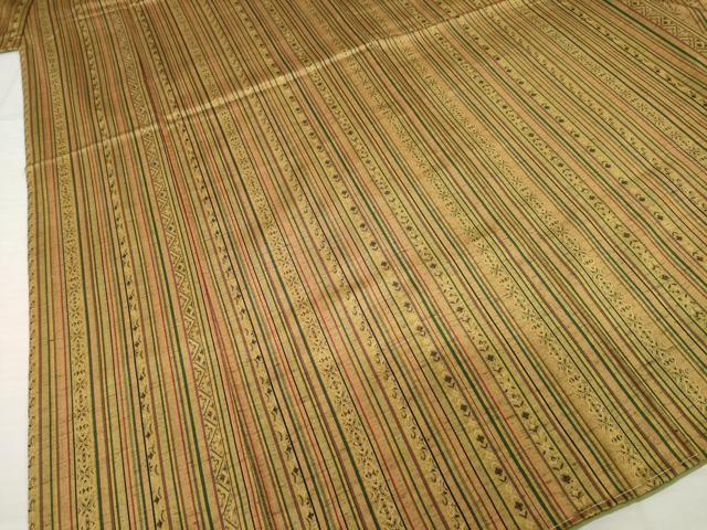 平和屋着物●上質な紬　花間道　正絹　逸品　未使用　AABI7986ck