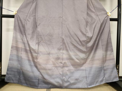 平和屋着物●本場大島紬　染大島　訪問着　霞文　正絹　逸品　未使用　AABI7992ck