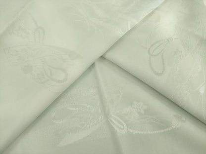 平和屋着物●長襦袢　無双仕立て　短冊花地紋　暈し染め　正絹　逸品　未使用　AABI7997ck