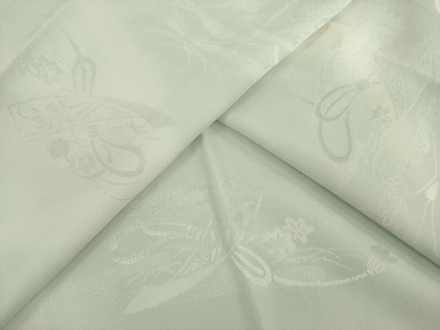 平和屋着物●長襦袢　無双仕立て　短冊花地紋　暈し染め　正絹　逸品　未使用　AABI7997ck
