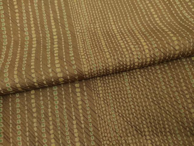 平和屋着物▽上質な小紋　単衣　変わり縞　正絹　逸品　AABI8001cs