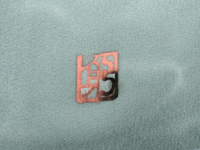 平和屋着物▽由井躬典　訪問着　単衣　立波にふくら雀　暈し染め　正絹　逸品　未使用　AABI8016cs