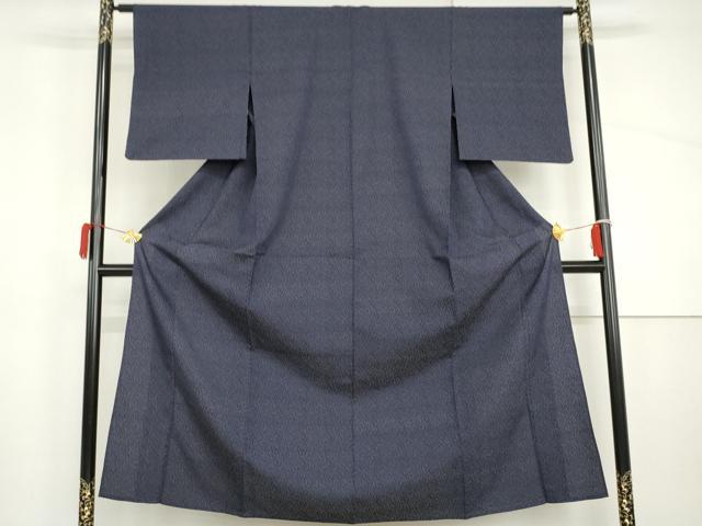 平和屋着物▽上質な小紋　単衣　流水文　正絹　逸品　AABI8045cs