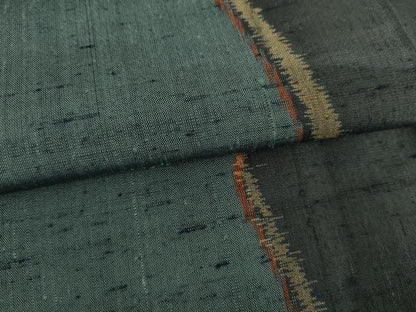 平和屋着物▽上質な紬　単衣　よろけ間道　正絹　逸品　AABI8046cs