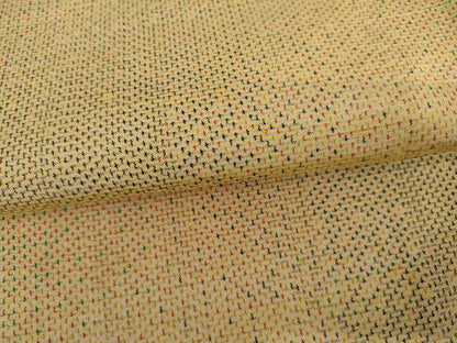 平和屋着物▽上質な紬　単衣　霞文　正絹　逸品　AABI8053cs