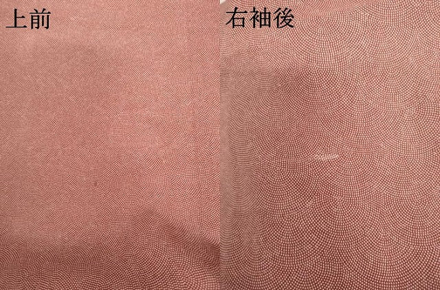 平和屋着物▽江戸小紋　単衣　鮫小紋柄　正絹　逸品　AABI8058cs