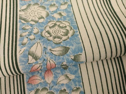 平和屋着物▽小紋　単衣　辻が花　洗える着物　AABI8069cs