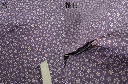 平和屋着物▽小紋　単衣　舞花文　洗える着物　AABI8078cs