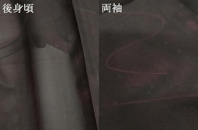 平和屋着物＊夏物　小紋　紗　流水文　正絹　逸品　AABI8100cs