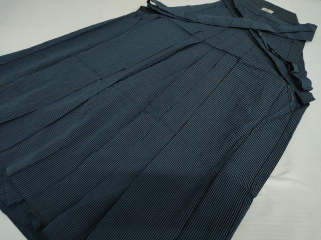 平和屋着物＊夏物　男性　馬乗り袴　縞　正絹　逸品　AABI8105cs