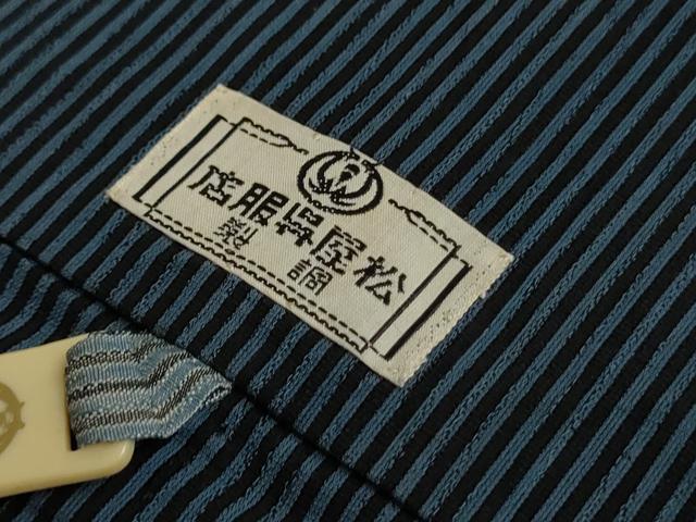 平和屋着物＊夏物　男性　馬乗り袴　縞　正絹　逸品　AABI8105cs