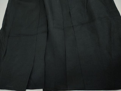 平和屋着物＊夏物　男性　行灯袴　縞　黒地　正絹　逸品　AABI8106cs